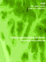 Ý tưởng quy hoạch khu đô thị Đại học Vĩnh Phúc