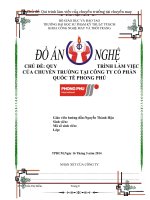 đồ án công nghệ chuyên ngành may qui trình làm việc của chuyền trưởng ở chuyền tại công ty cổ phần quốc tế phong phú
