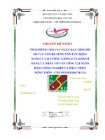 chuyên đề thẩm định cho vay ngắn hạn theo hồ sơ vay vốn bổ sung vốn lưu động nuối cá tai tượng giống của khách hàng cá nhân võ văn công tại ngân hàng nông nghiệp và phát triển nông thôn - chi nhánh rạch giá