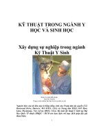 Xây dựng sự nghiệp trong ngành kỹ thuật y sinh