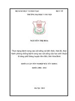 Mô tả tình hình bệnh cong vẹo cột sống của học sinh tại 6 trường phổ thông của huyện kim bôi, tỉnh hòa bình