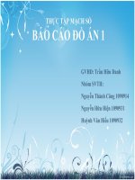 thực tập mạch số báo cáo đồ án 1