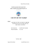 Chuyên đề hoạt động xúc tiến xuất khẩu của hiệp hội ngành hàng da giầy xuất khẩu việt nam thực trạng và giải pháp