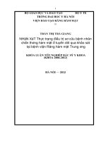 nhận xét thực trạng điều trị sơ cứu bệnh nhân chấn thương hàm mặt ở tuyến dưới qua khảo sát tại bệnh viện răng hàm mặt trung ương