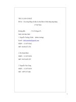 Tiểu luận gia công bằng cắt dây tia lửa điện và khả năng ứng dụng ở việt nam