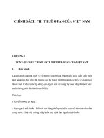 Hàng rào phi thuế quan và thực trạng chính sách phi thuế quan tại việt nam