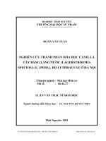 nghiên cứu thành phần hóa học của cành và lá cây bằng lăng nước (lagerstroemia speciosa) trồng ở hà nội