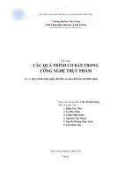 Tiểu luận quy trình công nghệ chế biến và sản xuất kim chi hàn quốc