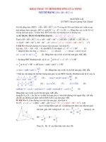 khai thác từ bình phương của tổng vecto