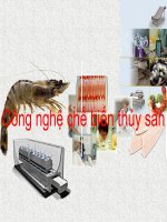 chuyên đề công nghệ chế biến thủy sản