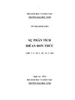 sự phân tích iđêan đơn thức