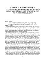 Sáng kiến kinh nghiệm toán lớp 5