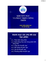Slide Khuyến ngư và phát triển nông thôn
