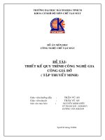 thiết kế quy trình công nghệ gia công chi tiết giá đỡ