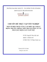 Một số biện pháp nâng cap hiệu quả hoạt động truyền thông tiếp thị của công ty cổ phần bất động sản việt nam