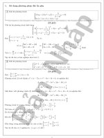 sử dụng phương pháp đặt ẩn phụ