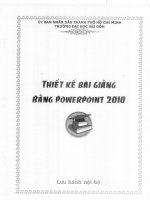 Thiết kế bài giảng bằng powerpoint 2010   đại học sài gòn