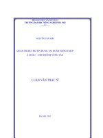 Quản trị rủi ro tín dụng tại ngân hàng TMCP á châu , chi nhánh vũng tàu