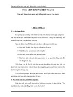 Sáng kiến kinh nghiệm Phương pháp dạy môn Toán lớp 12