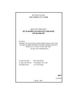 Đề tài nghiên cứu ứng dụng công nghệ thấm nitơ xung plasma ở nhiệt độ thấp 570 600 độ c trong chế tạo dụng cụ cắt gọt và chi tiết máy