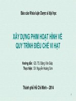 Xây dựng phim hoạt hình về quy trình điều chế vi hạt