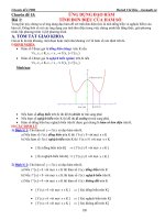 chuyên đề ứng dụng đạo hàm