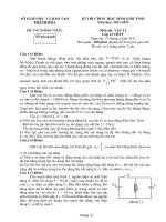 đề và đáp án thi học sinh giỏi môn lý