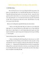 Thiết kế mạch điều khiển cho động cơ điện một chiều