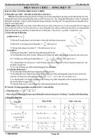 bài tập chương dòng điện xoay chiều - sóng điện từ