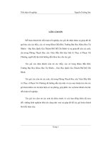 Tiểu luận tốt nghiệp đặc điểm của trầm tích mioxen sớm bồn trầm tích cửu long