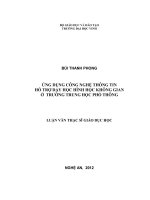 Ứng dụng công nghệ thông tin hỗ trợ dạy học hình học không gian ở trường trung học phổ thông
