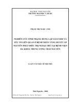 nghiên cứu tình trạng lạp glucose và yếu tố liên quan ở bệnh nhân tăng huyết áp nguyên phát điều trị ngoại trú tại bệnh viện đa khoa trung ương thái nguyên