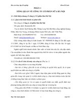 THỰC TRẠNG tổ CHỨC một số PHẦN HÀNH kế TOÁN tại CÔNG TY cổ PHẦN sữa hà nội