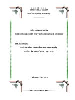 NHÂN GIỐNG HÓA BẰNG PHƯƠNG PHÁP