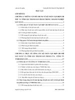 Luận văn kế toán tập hợp chi phí sản xuất và tính giá thành sản phẩm tại công ty TNHH Bảo Lâm