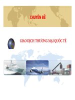 bài giảng giao dịch thương mại quốc tế