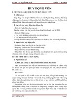 Những vấn đề chung về huy động vốn