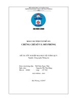 Báo cáo đồ án Chứng chỉ số và mô phỏng