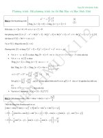 phương trình - hệ phương trình ôn thi đại học và học sinh giỏi