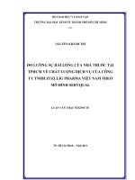 ĐO LƯỜNG SỰ HÀI LÒNG CỦA NHÀ THUỐC TẠI TP HCM VỀ CHẤT LƯỢNG DỊCH VỤ CỦA CÔNG TY TNHH ZUELLIG PHARMA VIỆT NAM THEO MÔ HÌNH SERVQUAL