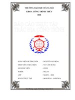báo cáo thực tập trắc địa công trình