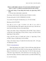 BÁO CÁO TỐT NGHIỆP GIẢI PHÁP MỞ RỘNG CHO VAY TIÊU DÙNG TẠI NGÂN HÀNG THƯƠNG MẠI CỔ PHẦN Á CHÂUPGD HOÀNG HOA THÁM