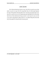 BÁO CÁO TỐT NGHIỆP Nâng cao chất lượng cho vay đối với doanh nghiệp vừa và nhỏ tại ngân hàng Nông nghiệp và phát triển nông thôn Việt Nam Chi nhánh Hoàng Mai