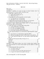 BÁO CÁO TỐT NGHIỆP Giải pháp nâng cao chất lượng hoạt động cho vay kinh doanh ở ngân hàng BIDV Quảng Bình