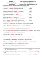 đề thi tham dự bộ đề chọn học sinh giỏi môn tiếng anh lớp 9