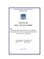 Chuyên đề hạch toán hoạt động bán hàng và xác định kết quả kinh doanh tại công ty kinh doanh hàng thời trang việt nam  25 bà triệu