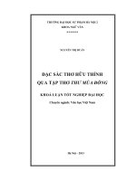 Đặc sắc thơ Hữu Thỉnh qua tập thơ Thư mùa đông