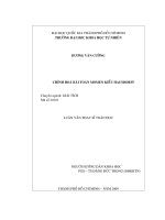 Chỉnh hóa bài toán momen kiểu hausdorff