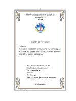 Chuyên đề nâng cao chất lượng thẩm định tài chính dự án vay vốn tại chi nhánh ngân hàng công thương khu công nghiệp bắc hà nội