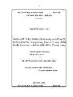 nhận xét đặc điểm lâm sàng và kết quả điều trị biến chứng bong hắc mạc sau phẫu thuật glôcôm tại bệnh viện mắt trung ương